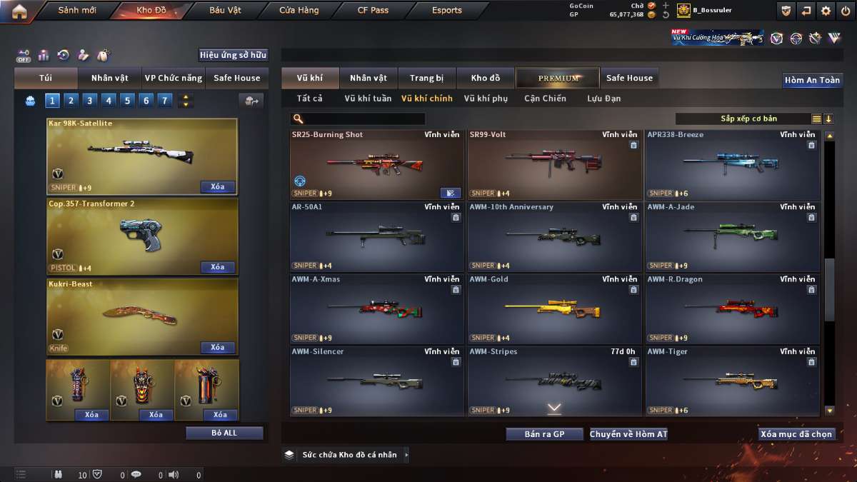 shop acc cf uy tin gia re